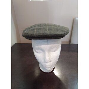 Peter James Flat Hat Newsboy Cap Cabbie Mens Medium
